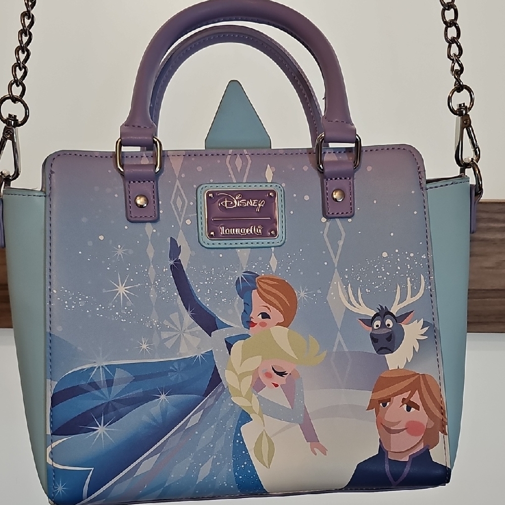 Disney Frozen Themed Women's Bag - Purple and Blue